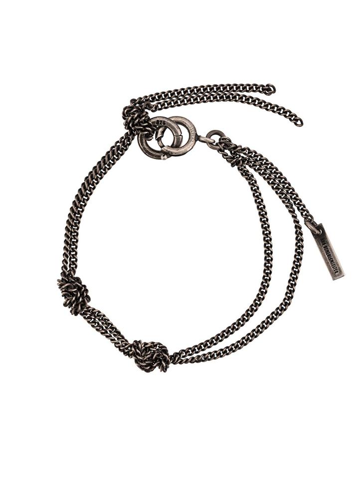 Ann Demeulemeester Knot Link Bracelet - Grey