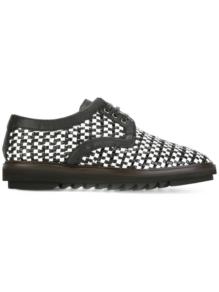 Dolce & Gabbana Woven Derby Shoes - White