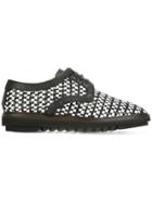 Dolce & Gabbana Woven Derby Shoes - White
