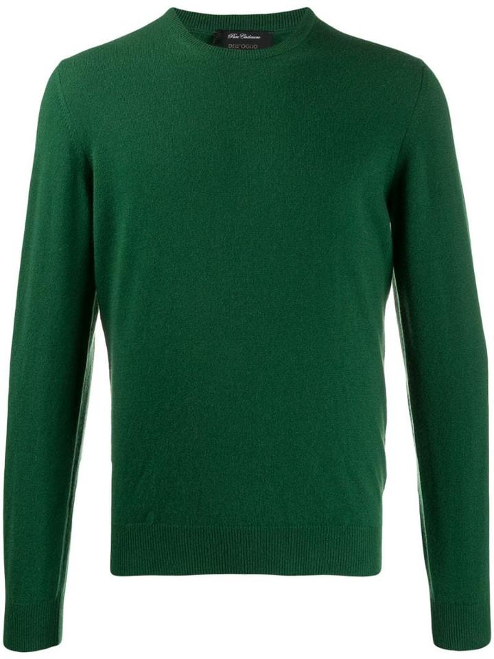 Dell'oglio Round Neck Jumper - Green