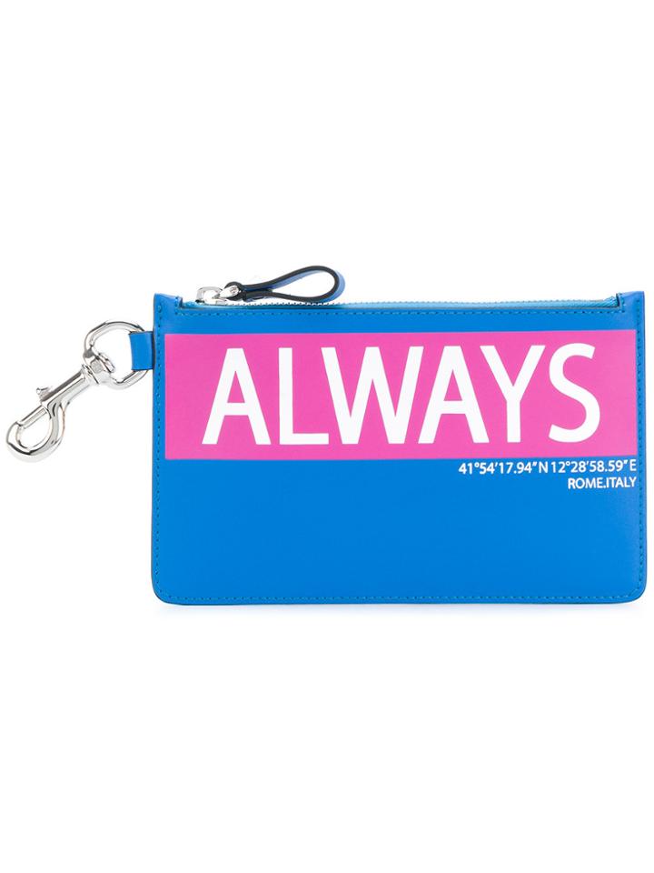 Valentino Valentino Garavani Always Print Coin Purse - Blue