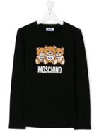 Moschino Kids Teen Teddy Bear Print T-shirt - Black