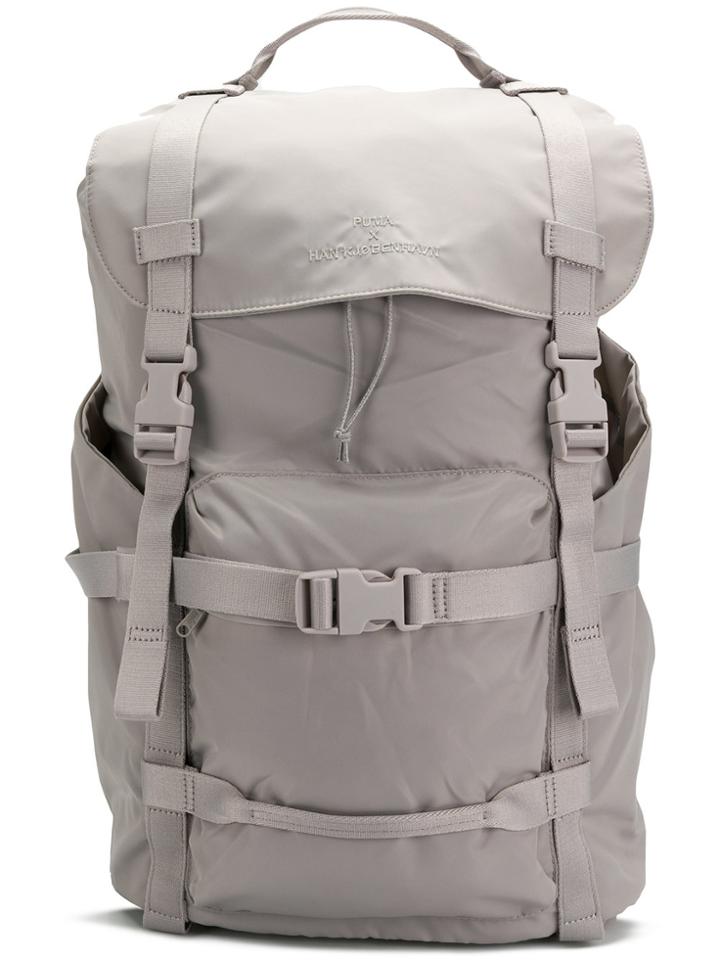 Puma Large Buckled Backpack - Grey