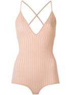 Giuliana Romanno Ribbed Body, Women's, Size: P, Pink, Elastodiene/polyamide