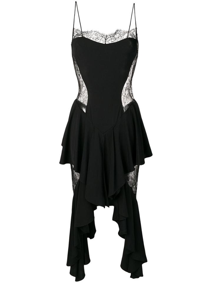 Alexandre Vauthier Lace-panel Asymmetric Dress - Black