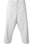 Transit Cropped Trousers, Men's, Size: Xs, Grey, Cotton/linen/flax/polyamide