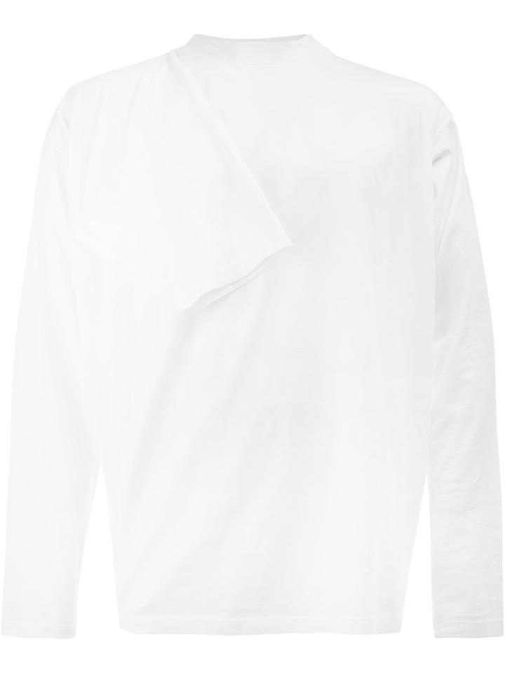 Y / Project Sleeve-embellished Sweatshirt - White