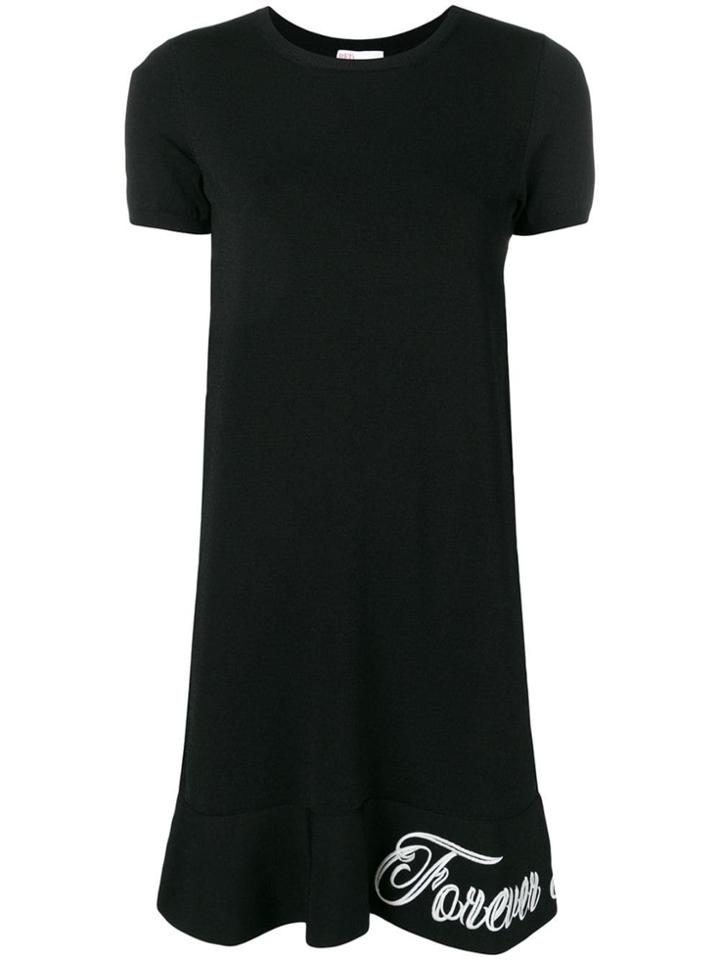 Red Valentino Forever Embroidery Dress - Black