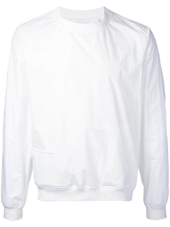 Lemaire Crew Neck Shirt, Men's, Size: 46, White, Cotton