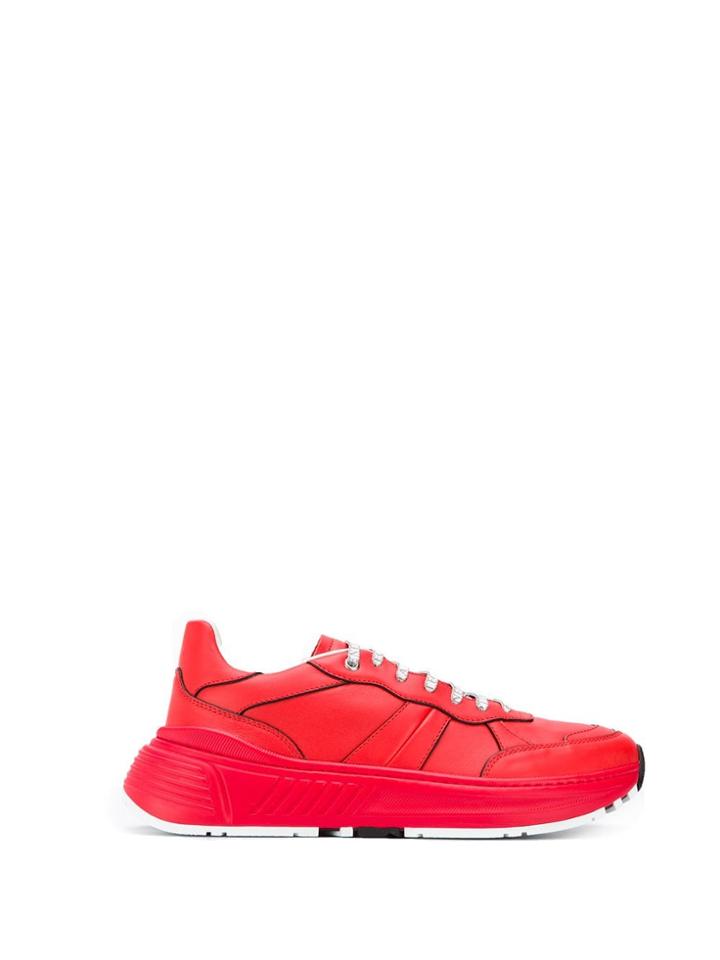Bottega Veneta Classic Low Top Trainers - Red