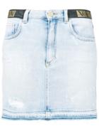 Versace Collection Denim Mini Skirt - Blue