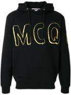 Mcq Alexander Mcqueen Embroidered Logo Hoddie - Black