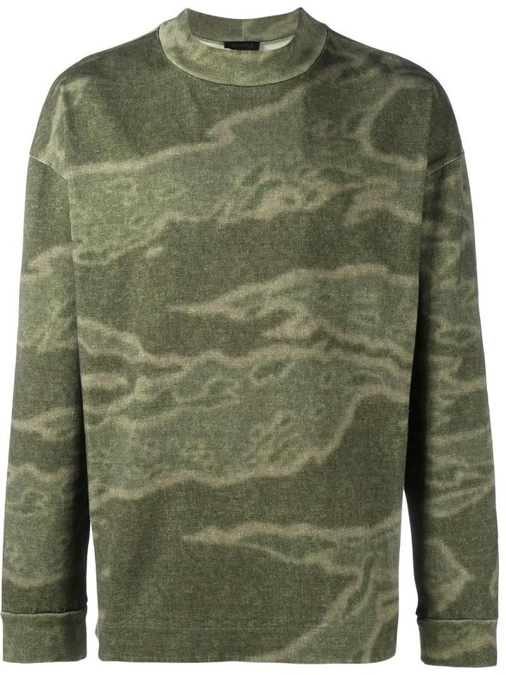 Yeezy 'moto' Sweatshirt, Men's, Size: Large, Green, Cotton