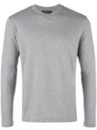 Balenciaga Crew Neck Sweatshirt, Men's, Size: Small, Grey, Cotton