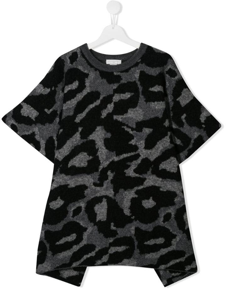 Stella Mccartney Kids Camouflage Print T-shirt - Black