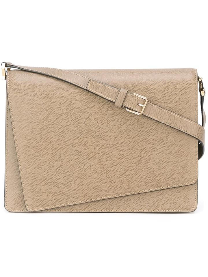 Valextra 'twist' Shoulder Bag, Women's, Nude/neutrals