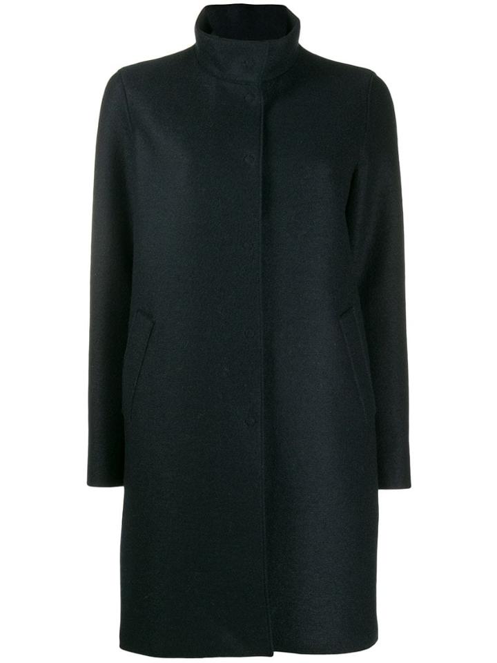 Harris Wharf London Button Up Coat - Black