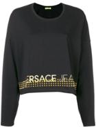 Versace Jeans Studded Logo Sweatshirt - Black