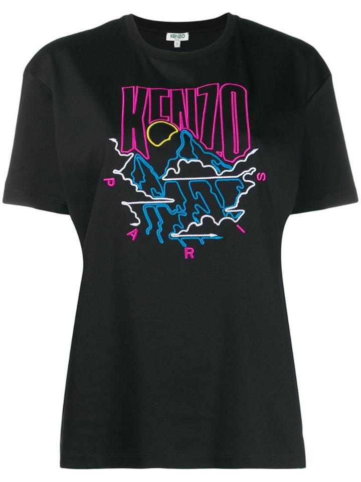 Kenzo Embroidered Logo T-shirt - Black