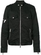 Dsquared2 Multi Pockets Zip Up Jacket - Black