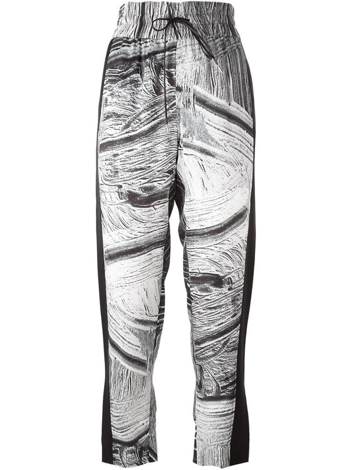 Helmut Lang 'method' Print Drawstring Trousers