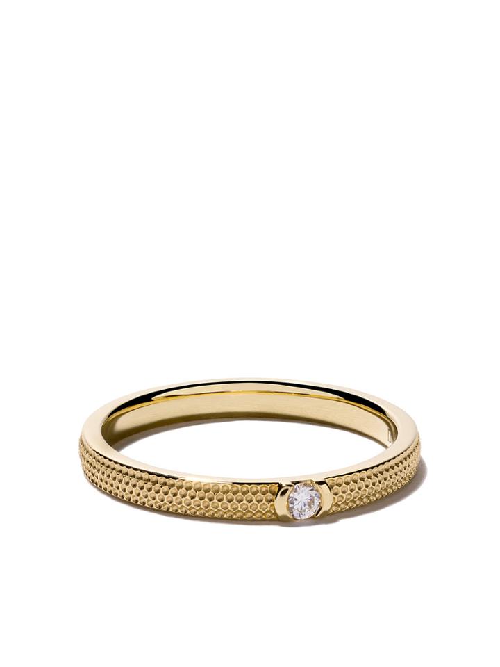 De Beers 18kt Yellow Gold Azulea One Diamond Band - Unavailable