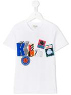 Kenzo Kids Printed T-shirt, Boy's, Size: 6 Yrs, White