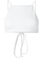 Ack Bralette Bikini Top, Women's, Size: Large, White, Polyamide/spandex/elastane