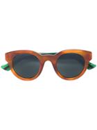 Gucci Eyewear Round Sunglasses - Yellow & Orange