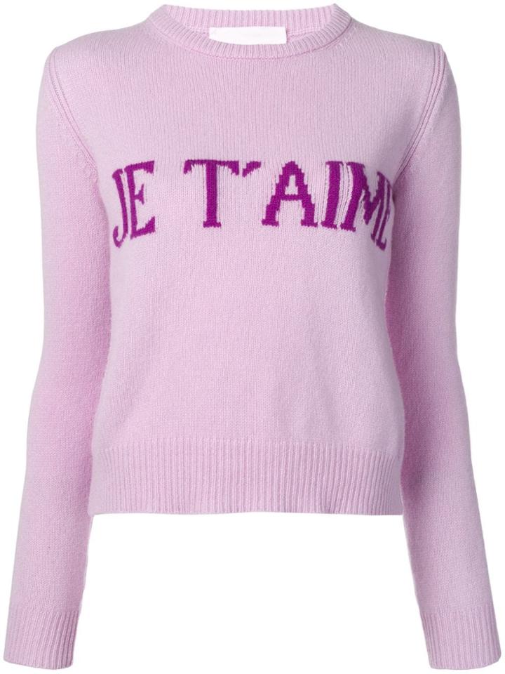 Alberta Ferretti Je T'aime Sweater - Purple