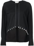 3.1 Phillip Lim High Low Embellished Blouse - Black