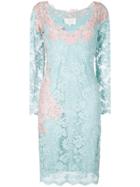Olvi S Lace-embroidered Dress - Blue