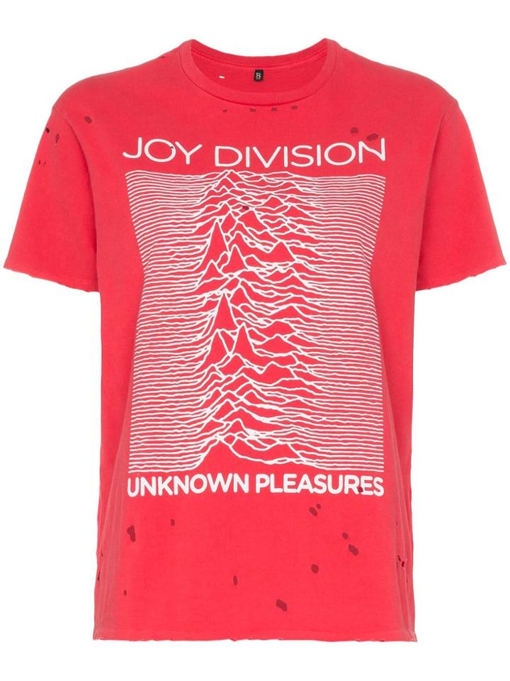 R13 R13 Joy Division Boy Ss Tee - Red