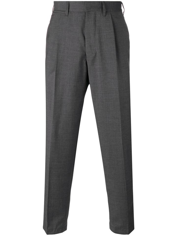 The Gigi - Tonga Cropped Trousers - Men - Wool - 46, Grey, Wool