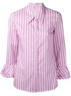 Dondup Striped Shirt, Women's, Size: 44, Pink/purple, Cotton