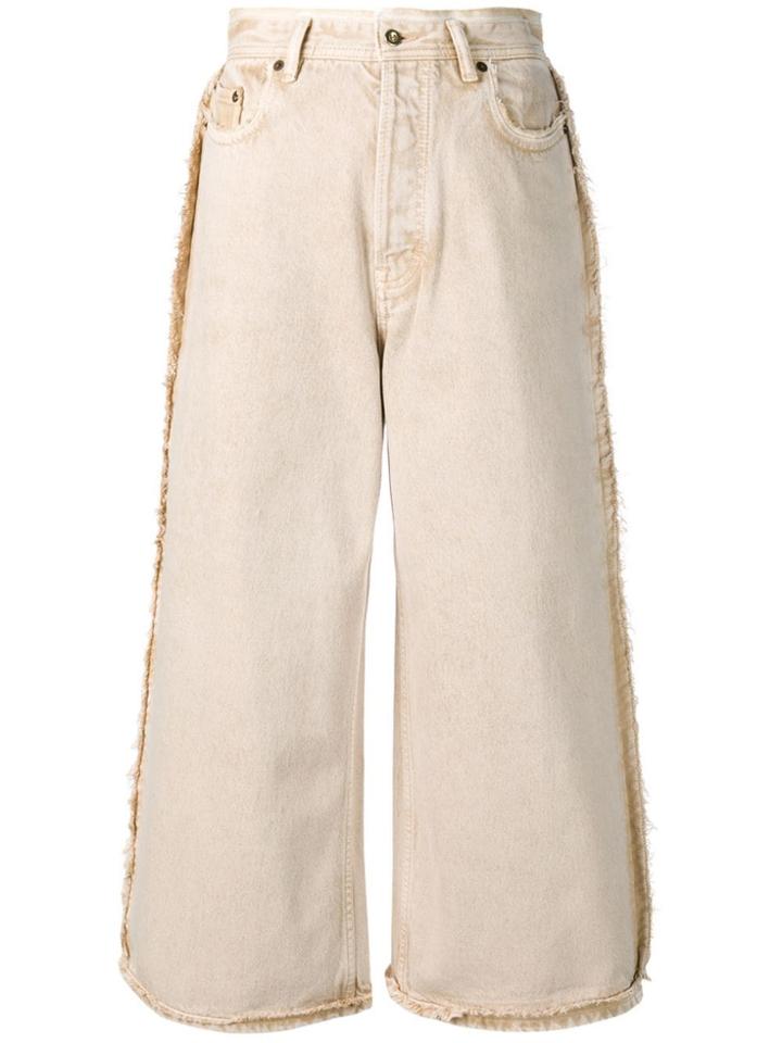 Acne Studios Wide Denim Trousers - Ads-almond Brown