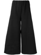 Le Ciel Bleu Cropped Trousers, Women's, Size: 36, Black, Nylon/acetate