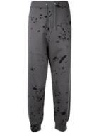 Oamc Paint Splatter Track Trousers - Grey