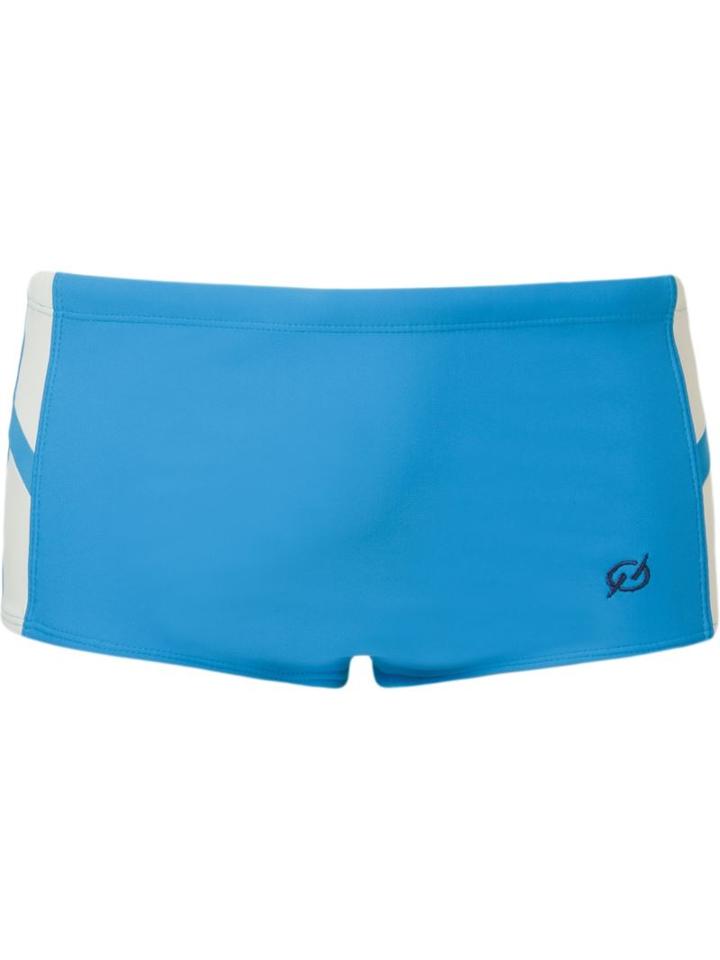 Blue Man Embroidered Logo Panelled Trunk, Men's, Size: Gg, Polyimide/spandex/elastane