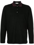Cerruti 1881 Long-sleeved Polo Shirt - Black