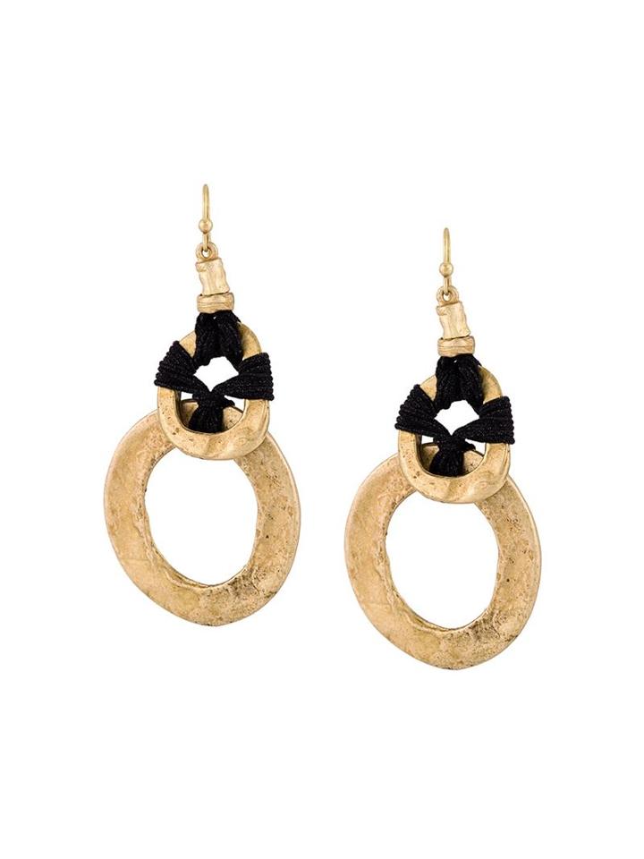 Alberta Ferretti Double Hoop Earrings