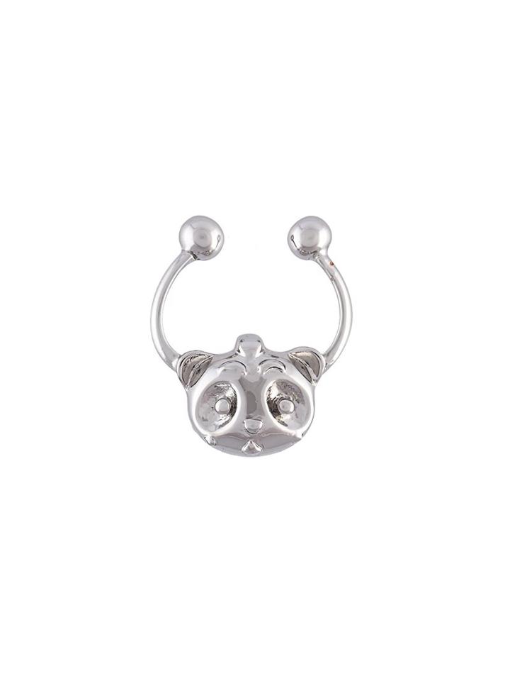 Nicopanda 'panda Captive' Septum Ring, Women's, Metallic