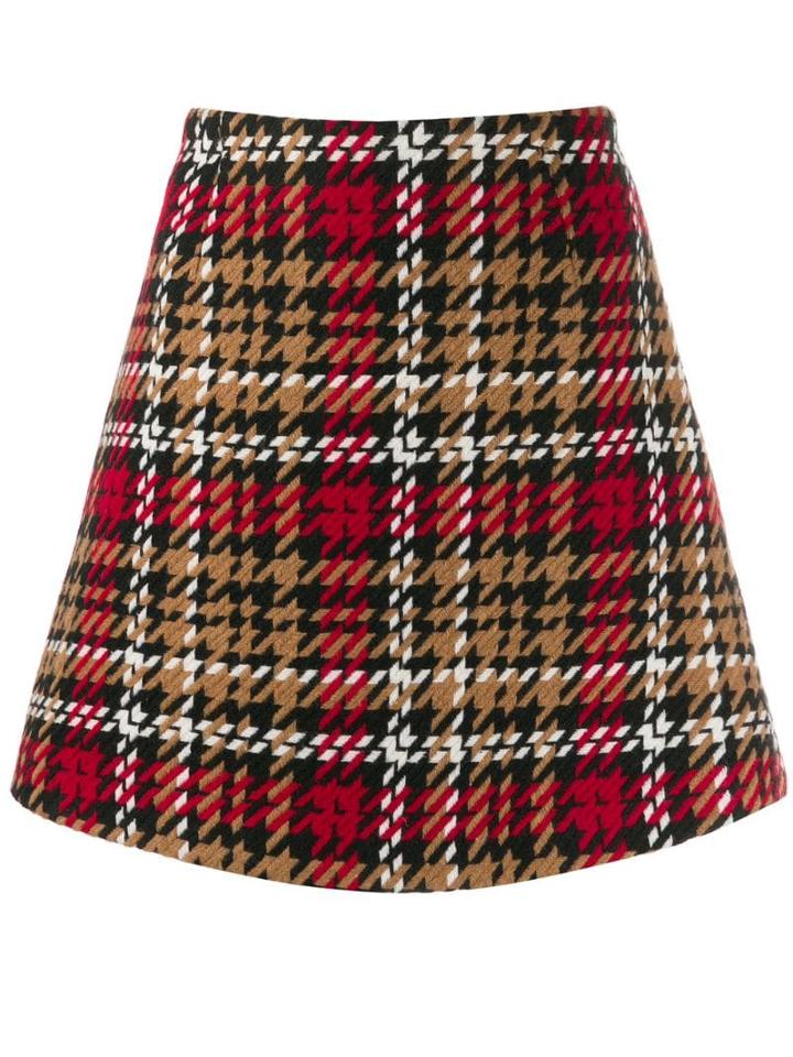 Be Blumarine Tartan Skirt - Red