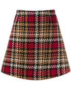 Be Blumarine Tartan Skirt - Red