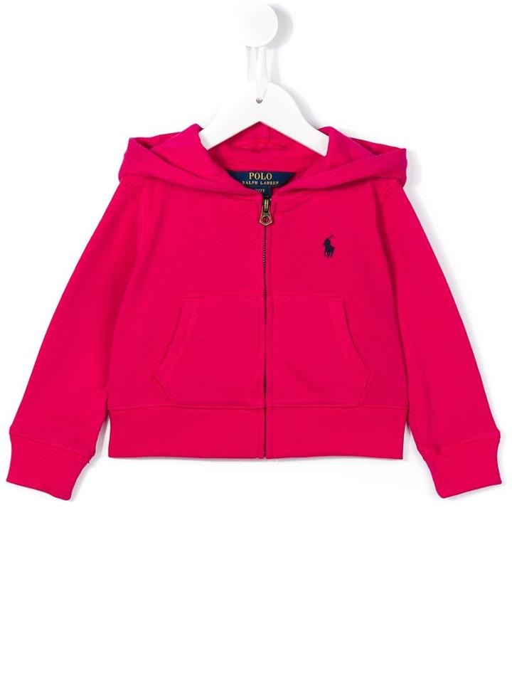 Ralph Lauren Kids Zipped Hoodie, Girl's, Size: 12 Yrs, Pink/purple