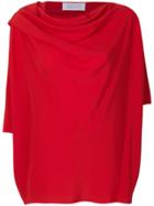 Gianluca Capannolo Draped Neck Blouse - Red