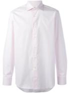 Canali Cutaway Collar Shirt, Men's, Size: 41, Pink/purple, Cotton