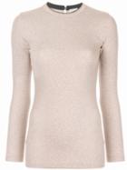 Brunello Cucinelli Classic Long Sleeve Top - Brown