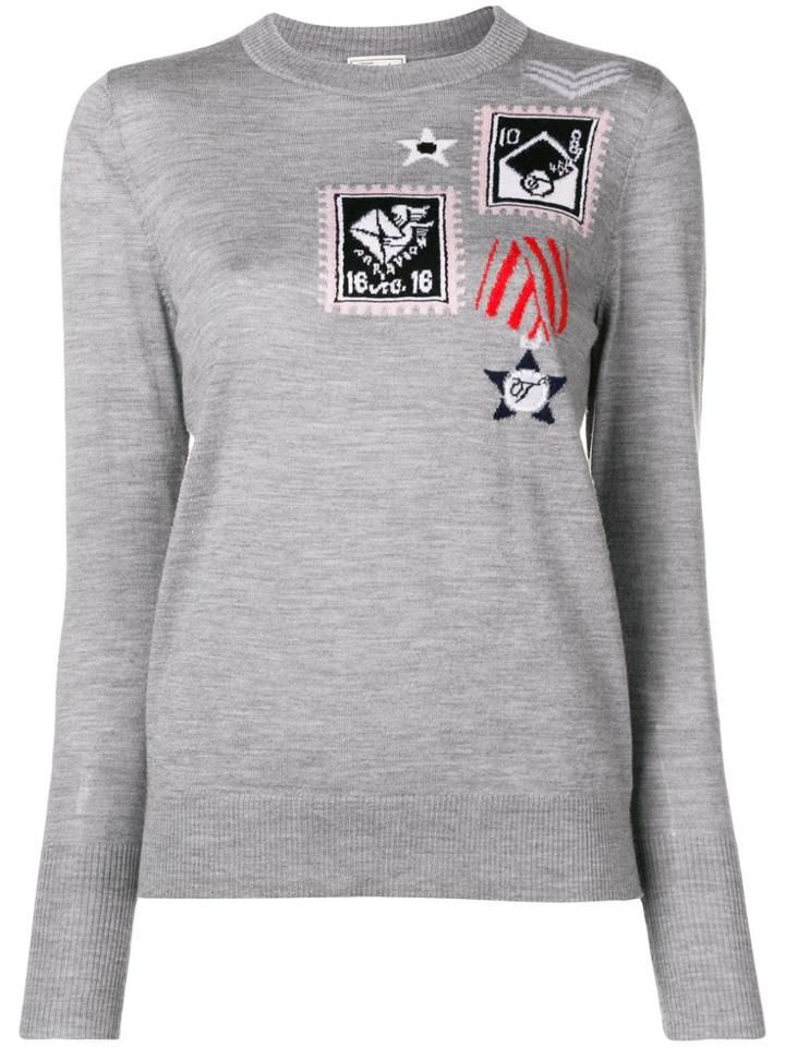 Temperley London Patch Knit Jumper - Grey