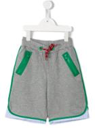Fendi Kids Pinstripe Trim Shorts, Boy's, Size: 7 Yrs, Grey